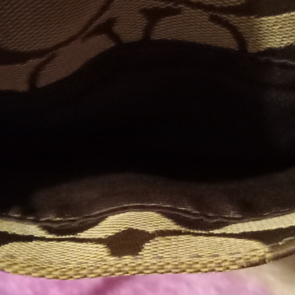 Coach Vintage Tan & Brown Crossbody Bag EUC - Picture 6 of 8